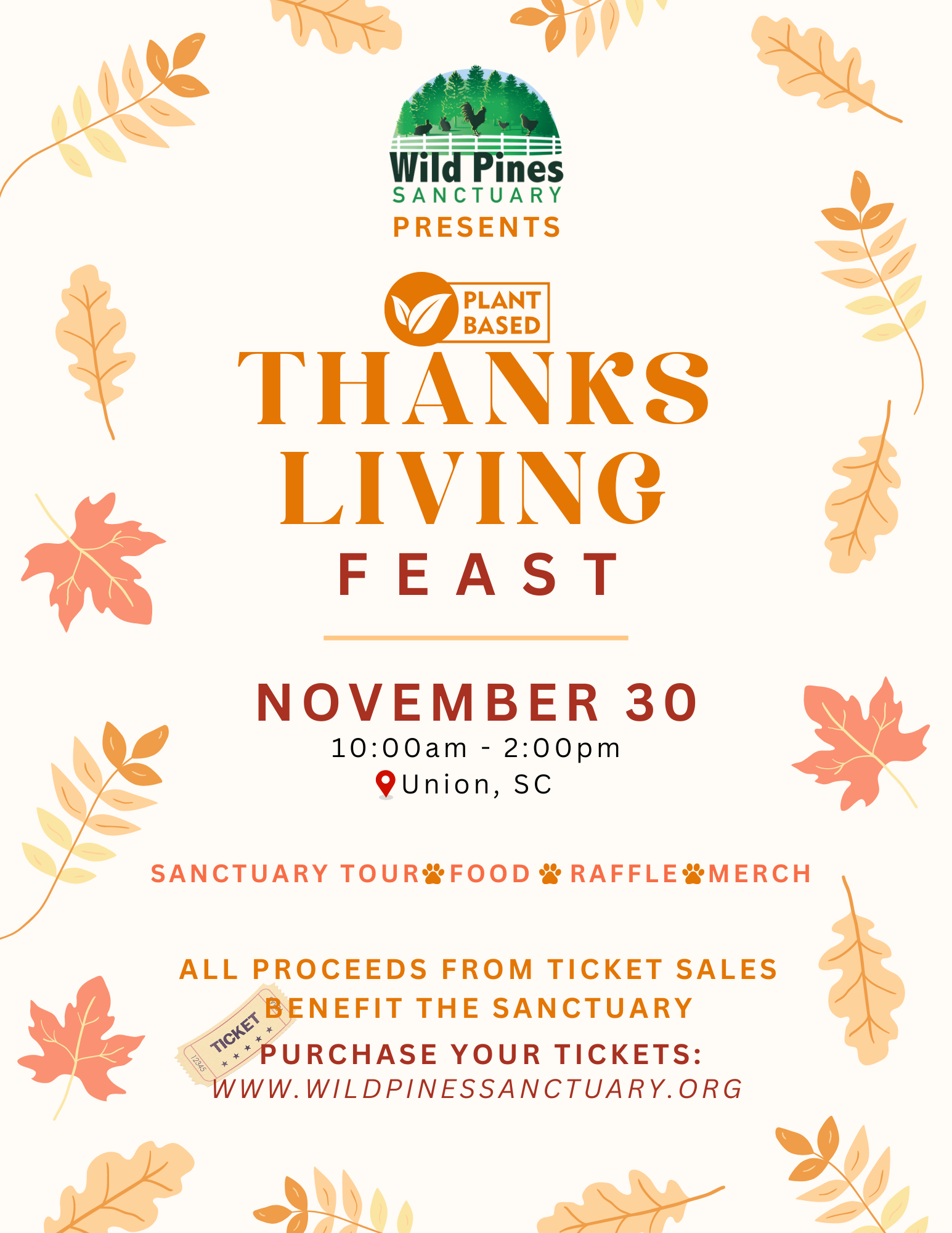 ThanksLiving Event at Wild Pines Sanctuary